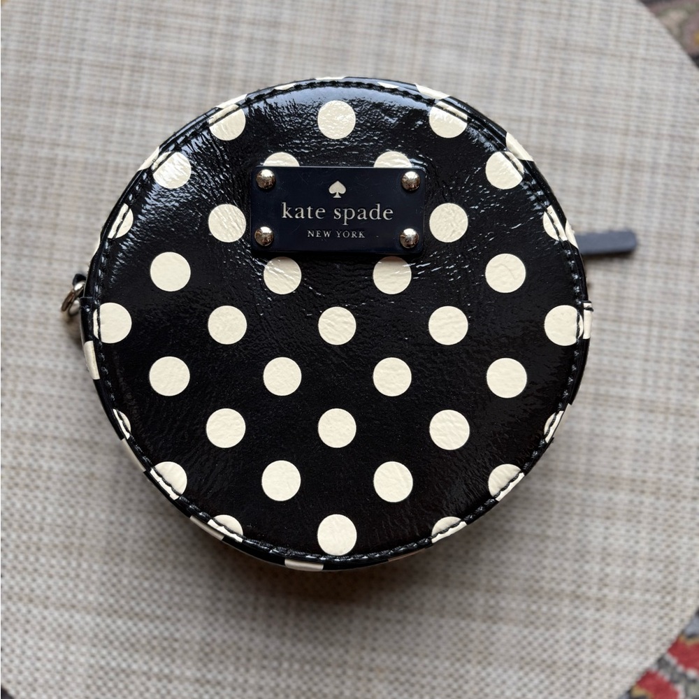 Kate Spade Black and Cream Polka Dot Bag